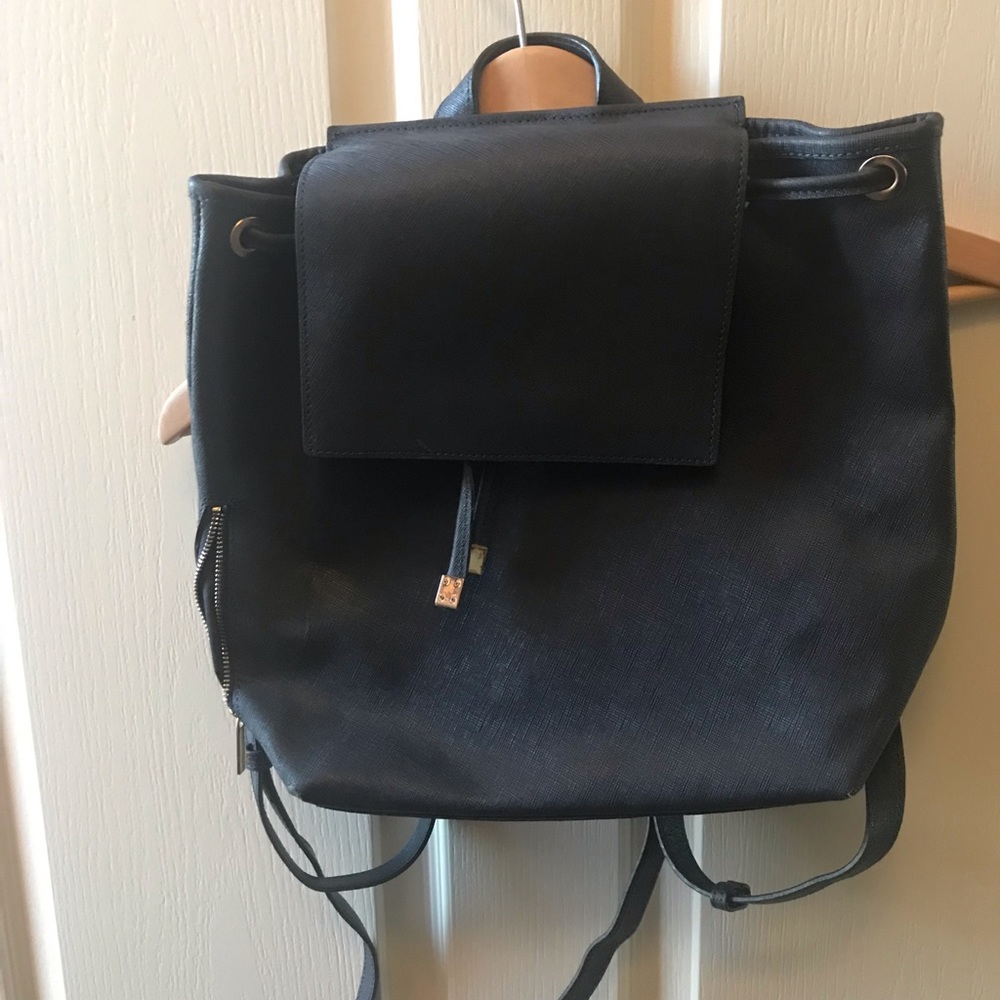 Navy backpack purse